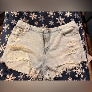 Aeropostale Light Blue Denim Shorts